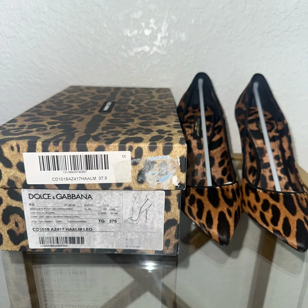 Dolce and Gabbana Leopard Print Women's Pumps